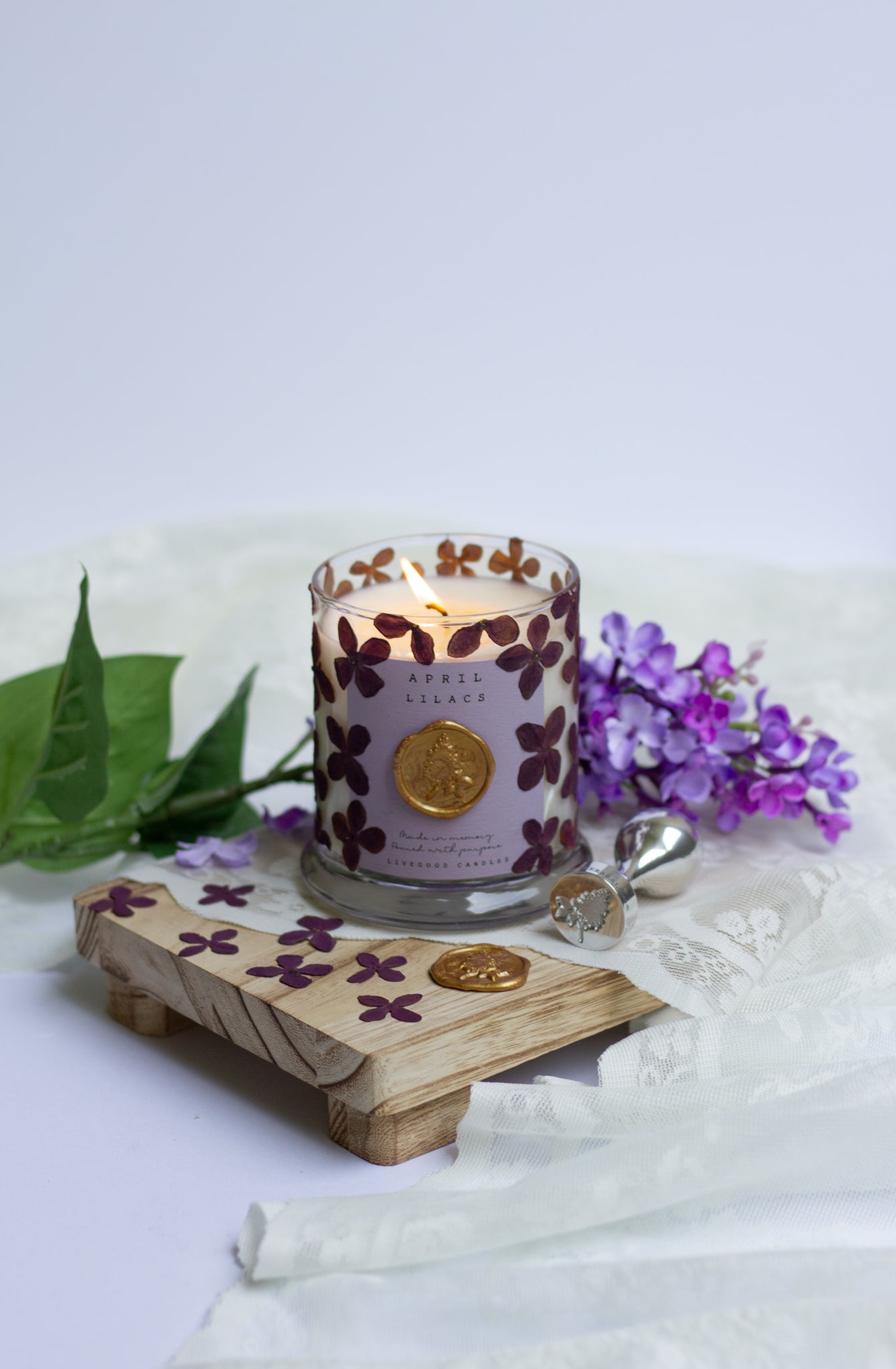 April Lilacs Candle
