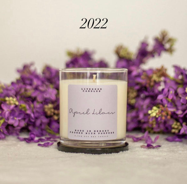 April Lilacs Candle